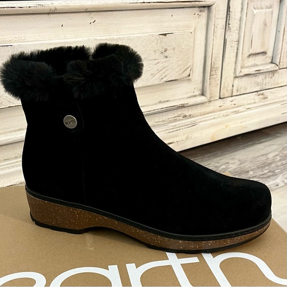 New Earth Kim Cold Weather Round Toe Casual Booties Black Size 6.5 - Picture 5 of 7